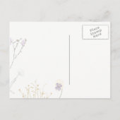 wildbloemen | behalve het briefkaart van de datuma (Achterkant)