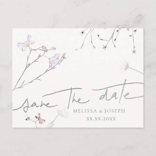 wildbloemen | behalve het briefkaart van de datuma (Voorkant)