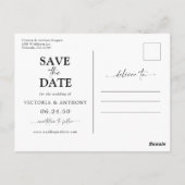 Wildbloemen Bewaar de datum met Foto Briefkaart (Achterkant)