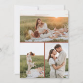 Wildbloemen Bewaar de datum met fotokaart Save The Date (Achterkant)