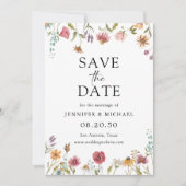 Wildbloemen Bewaar de datumkaarten Kaart (Voorkant)