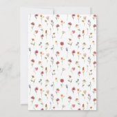 Wildbloemen Bewaar de datumkaarten Kaart (Achterkant)