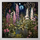 Wildbloemen bij Night Art Print (Voorkant)