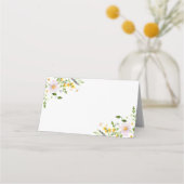 Wildbloemen blanco trouwplaatskaarten plaatskaartje (Voorkant)