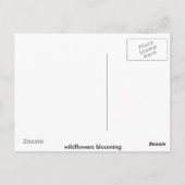 wildbloemen bloeien briefkaart (Achterkant)