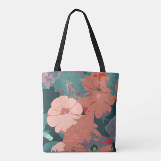 Wildbloemen Bloemen Bruiloften bruidsmeisje Gift F Tote Bag (Achterkant)