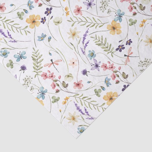 Wildbloemen Bloemen Decoupage Tissuepapier (Detail)