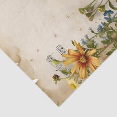 Wildbloemen bloemenblad  muziek ephemera tissuepapier (Detail)