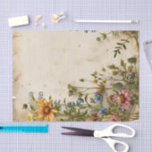 Wildbloemen bloemenblad  muziek ephemera tissuepapier (Craft)