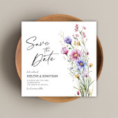 Wildbloemen bloemenelegante bruiloft bewaar de dat