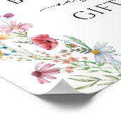 Wildbloemen Boeken en cadeau Poster (Hoek)
