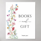 Wildbloemen Boeken en cadeau Poster (Voorkant)