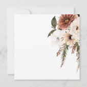 Wildbloemen Boho Bridal Brunch uitnodiging (Achterkant)