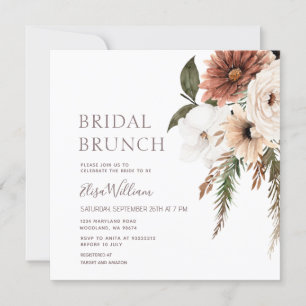 Wildbloemen Boho Bridal Brunch uitnodiging