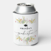 Wildbloemen Boho Graduation Party paper inapkins Blikjeskoeler (Blikje Achterkant)