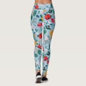  Wildbloemen Botanisch Blauw Leggings (Achterkant)