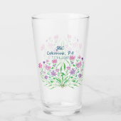 Wildbloemen Bouquet Weddenschappen Glas (Achterkant)