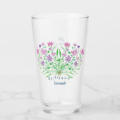 Wildbloemen Bouquet Weddenschappen Glas (Voorkant)