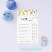 Wildbloemen boven of onder Vrijgezellenfeest Flyer (Enkel)