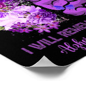 Wildbloemen brein onthouden voor u Alzheimer Aware Poster (Hoek)