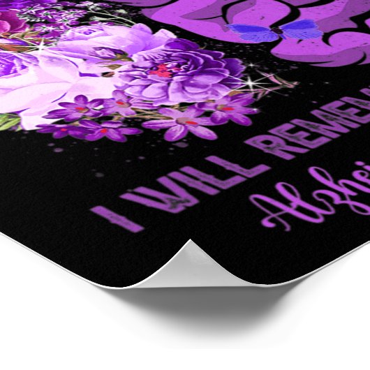 Wildbloemen brein onthouden voor u Alzheimer Aware Poster (Hoek)