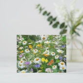 Wildbloemen Briefkaart (Staand voorkant)