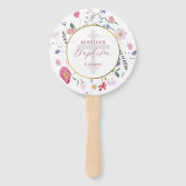 Wildbloemen Cirkel Doop Handwaaier (Voorkant)