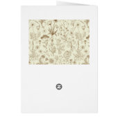Wildbloemen collage/ beige en sepia (Achterkant)