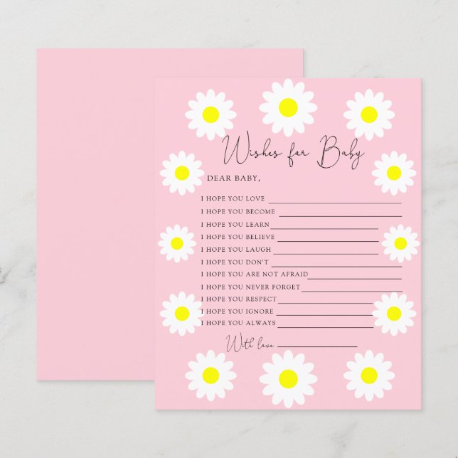 Wildbloemen Daisies - Vernis voor baby (Voorkant / Achterkant)