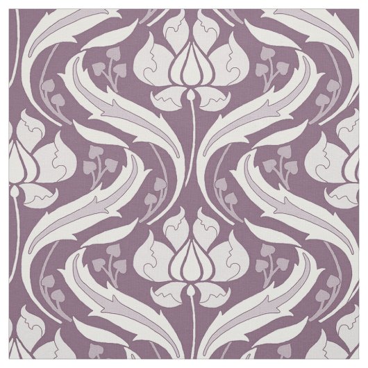 Wildbloemen Damask Eggplant Stof (Swatch)