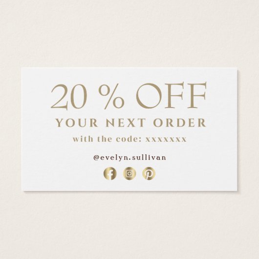 Wildbloemen dank je korting visitekaartje (Achterkant)