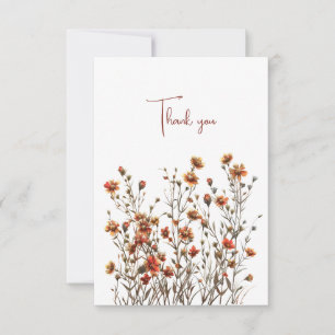Wildbloemen dank u huwelijksgeschenk geld