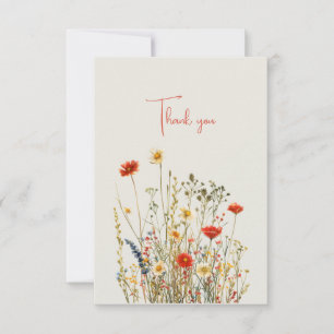 Wildbloemen dank u huwelijksgeschenk geld