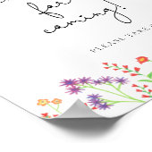 Wildbloemen \ Dank u voor het komen Poster (Hoek)