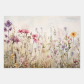 WILDBLOEMEN DECOUPAGE DECORATIEF PAPIER SET INPAKPAPIER VEL (Voorkant 3)