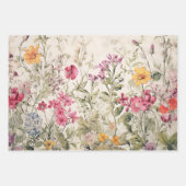 WILDBLOEMEN DECOUPAGE DECORATIEF PAPIER SET INPAKPAPIER VEL (Voorkant 2)