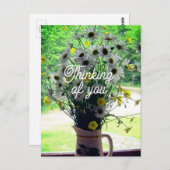 Wildbloemen Denk aan jou Briefkaart (Voorkant / Achterkant)