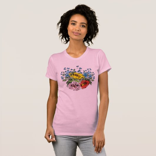  Wildbloemen Design Women's T-shirt (Voorkant volledig)
