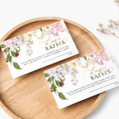 Wildbloemen Diaper Raffle Ticket Informatiekaartje