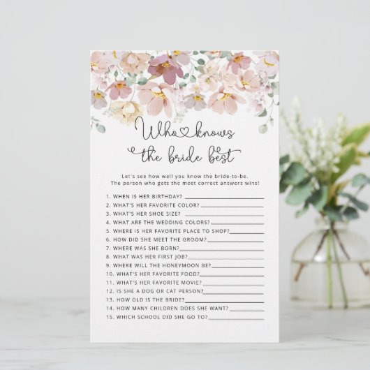 Wildbloemen die het beste bruidspel kennen (Staand voorkant)