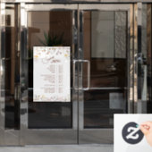 Wildbloemen Diensten Menu Raamsticker (Kantoordeur)