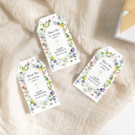 Wildbloemen Doop Boho Chic Cadeaulabel