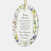 Wildbloemen Doop Boho Chic Keramisch Ornament (Links)