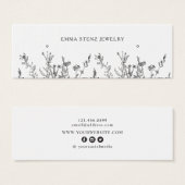 Wildbloemen ・ Earring Hoops Studs Mini Display Kaa Mini Visitekaartjes (Voorkant /achterkant)