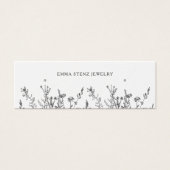 Wildbloemen ・ Earring Hoops Studs Mini Display Kaa Mini Visitekaartjes (Voorkant)