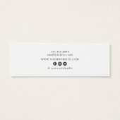 Wildbloemen ・ Earring Hoops Studs Mini Display Kaa Mini Visitekaartjes (Achterkant)