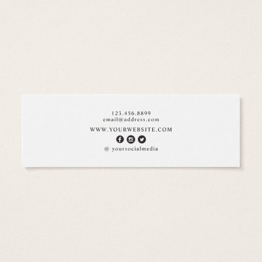 Wildbloemen ・ Earring Hoops Studs Mini Display Kaa Visitekaartjes (Achterkant)