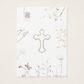 Wildbloemen Eerste Heilige Communie herinneringska Visitekaartje (Voorkant)