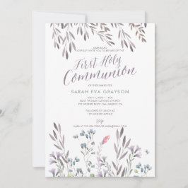 Wildbloemen Eerste Heilige Communie Kaart