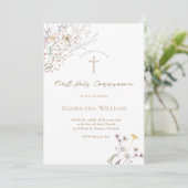 wildbloemen | Eerste uitnodiging van de Gemeenscha (Staand voorkant)